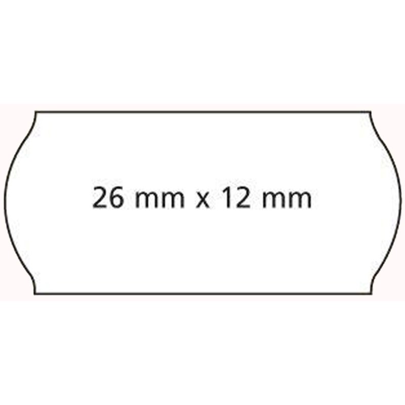 APLI étiquettes de prix pour pistolet à prix, 22 × 12 mm, blanc, repositionnable